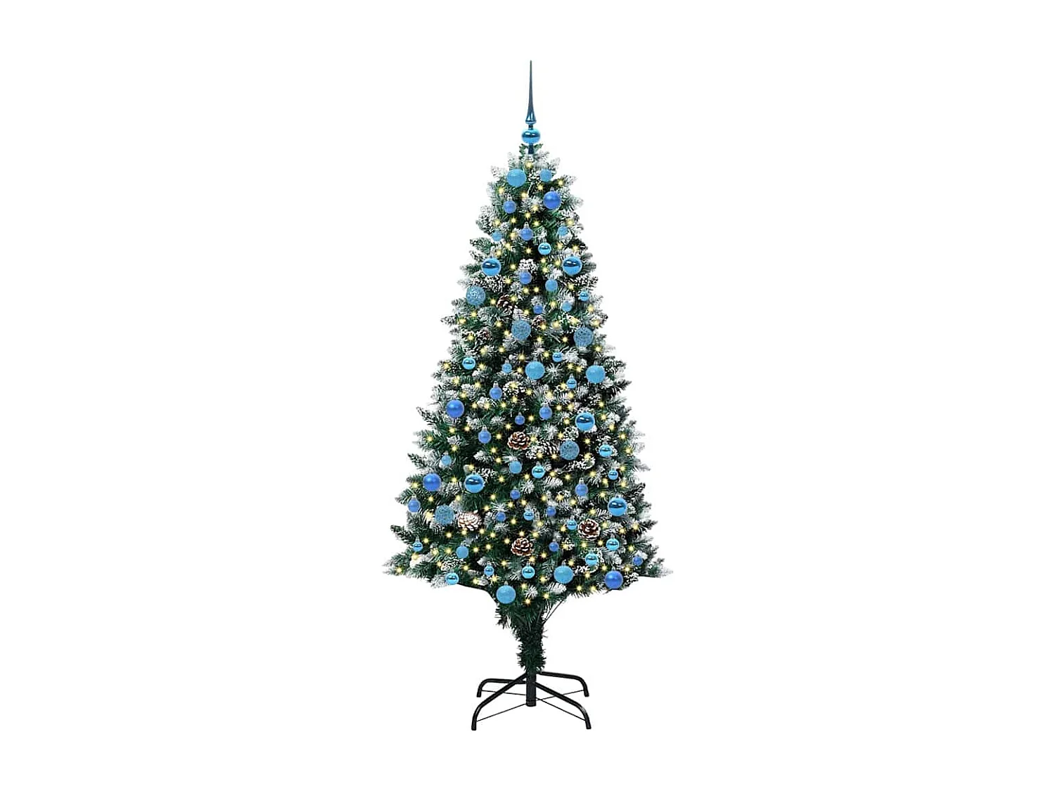Sapin de Noël artificiel Vert 180 cm PVC, Acier et Plastique