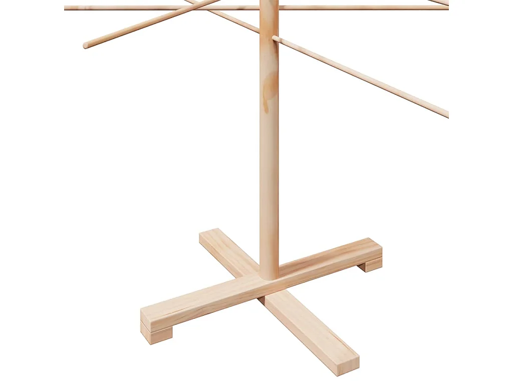 Albero di Natale in legno per decorazione 210 cm in legno massello di pino