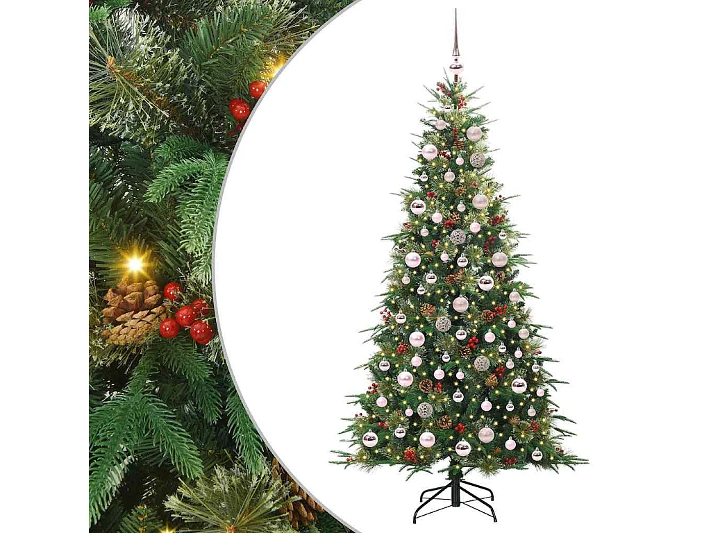 Sapin de Noël Artificiel à Branches Articulées Vert 180 cm