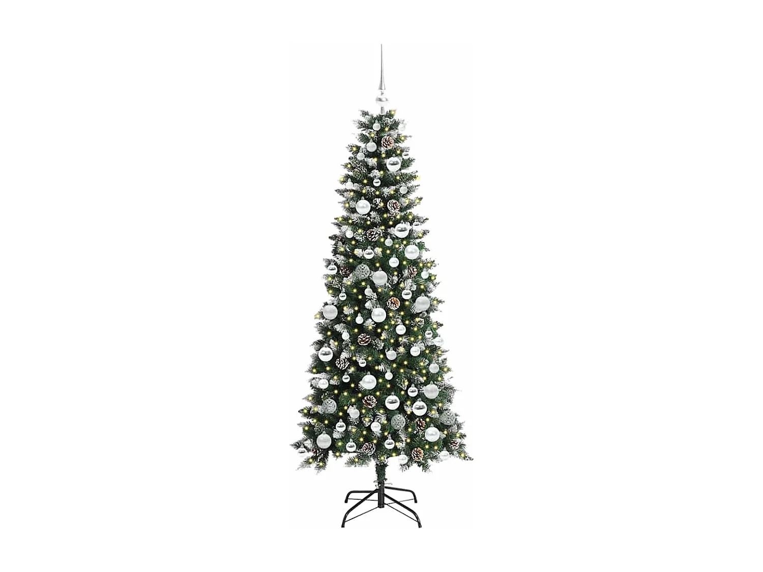 Sapin de Noël artificiel avec 300 LED Vert 76 x 76 x 180 cm