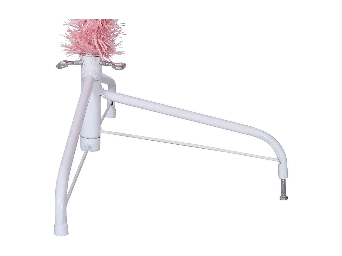 Künstlicher Weihnachtsbaum mit Beleuchtung, Rosa, 210 cm, PVC