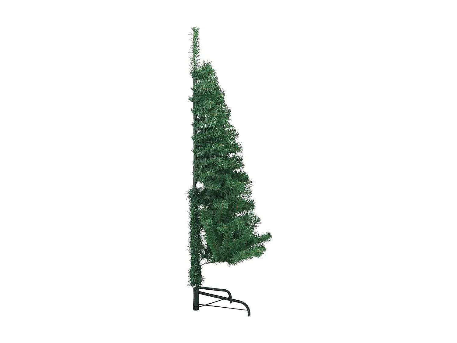 Arbre de Noël artificiel d'angle Vert 120 cm PVC et métal