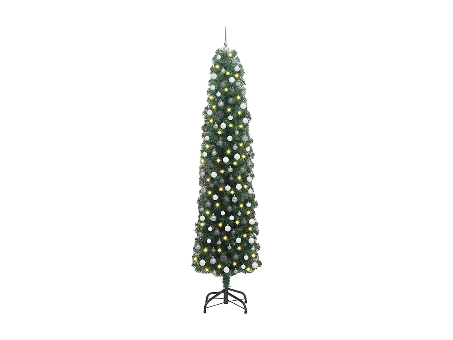 Sapin de Noël artificiel Vert 240 cm PVC et acier et plastique