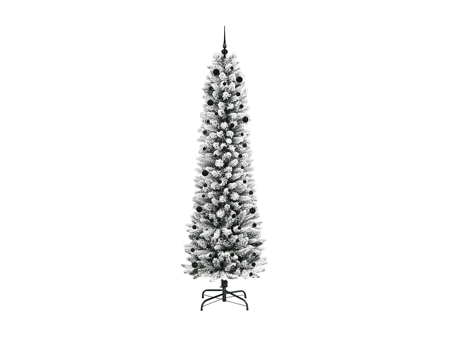 Kunstkerstboom met 300 LED's Groen en wit 240 cm
