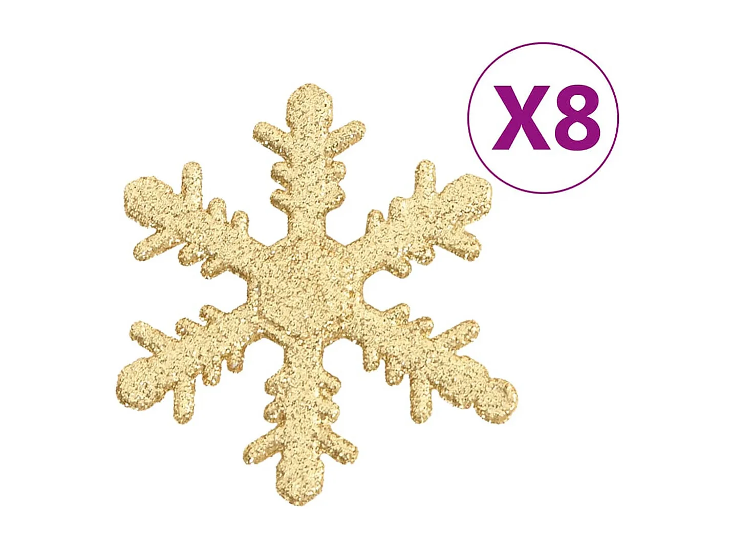 Ensemble de boules de Noël 111 pièces doré polystyrène