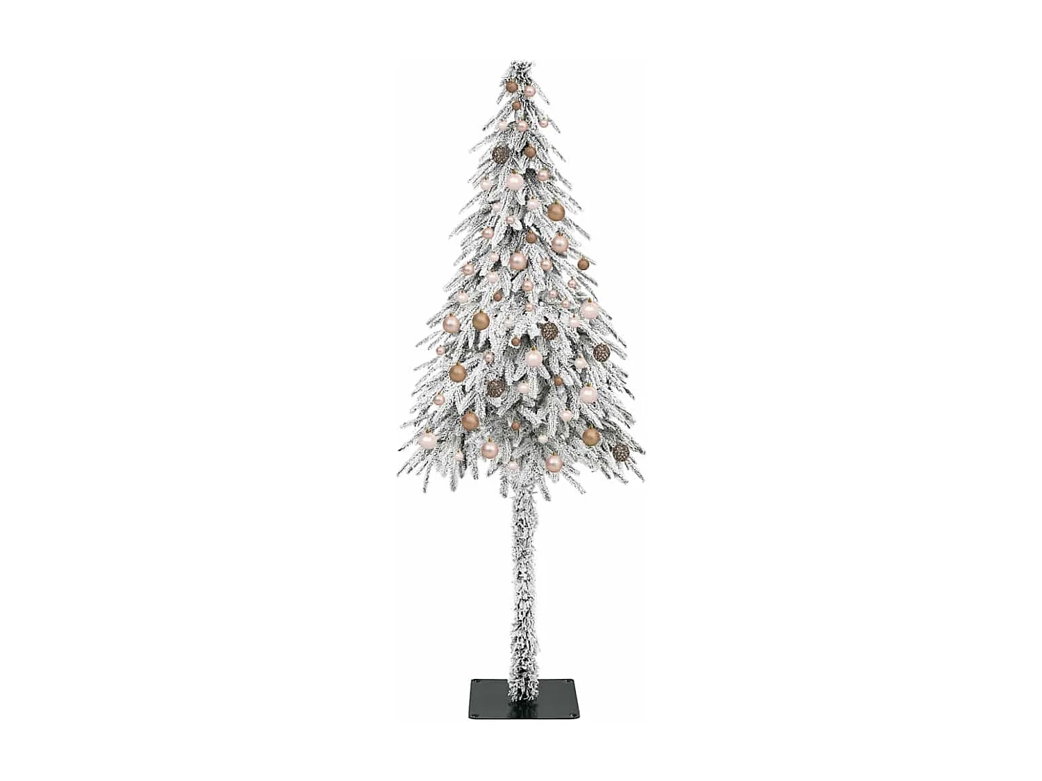 Albero di Natale con 300 LED Bianco 210 cm PE e Acciaio