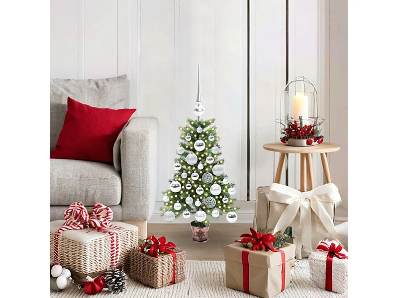 Weihnachtsbaum mit 150 LEDs mit Ständer Grün 65 cm PE