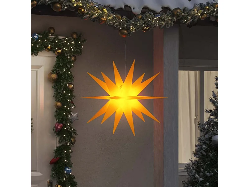 Lumière de Noël avec LED pliable jaune 100 cm