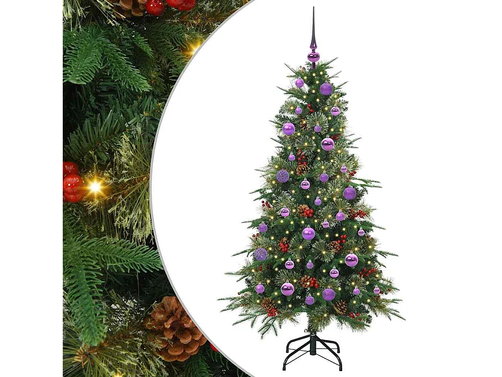 Sapin de Noël Artificiel à Branches Articulées Vert 150 cm