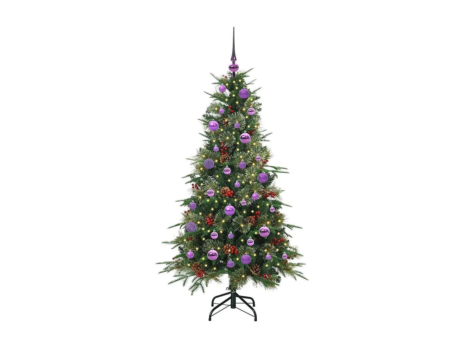 Sapin de Noël Artificiel à Branches Articulées Vert 150 cm