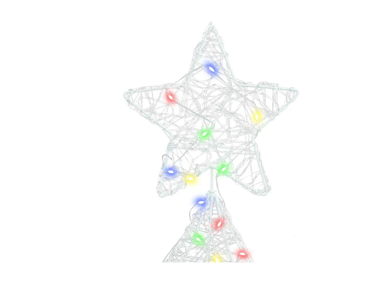 Sapin de Noël avec 160 LED Multicolore 150 cm Acrylique