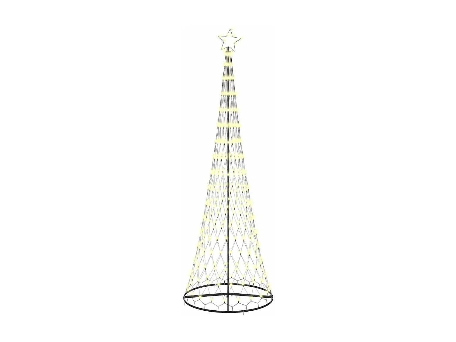 LED Weihnachtsbaum warmweiß 100,5 x 100,5 x 302,5 cm Metall
