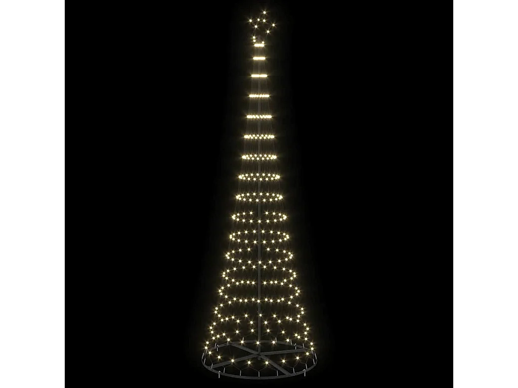 LED Weihnachtsbaum warmweiß 100,5 x 100,5 x 302,5 cm Metall