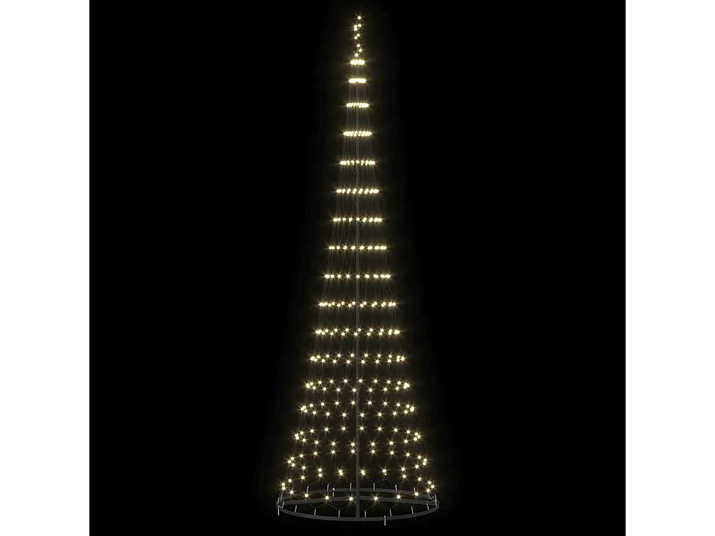 LED Weihnachtsbaum warmweiß 100,5 x 100,5 x 302,5 cm Metall