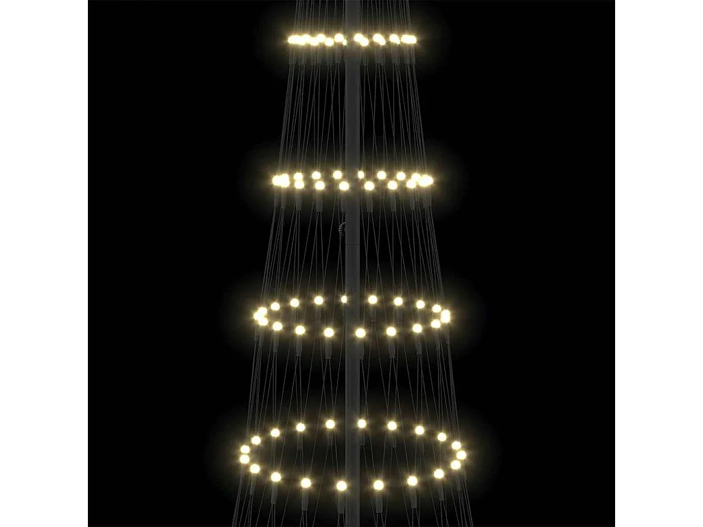 LED Weihnachtsbaum warmweiß 100,5 x 100,5 x 302,5 cm Metall