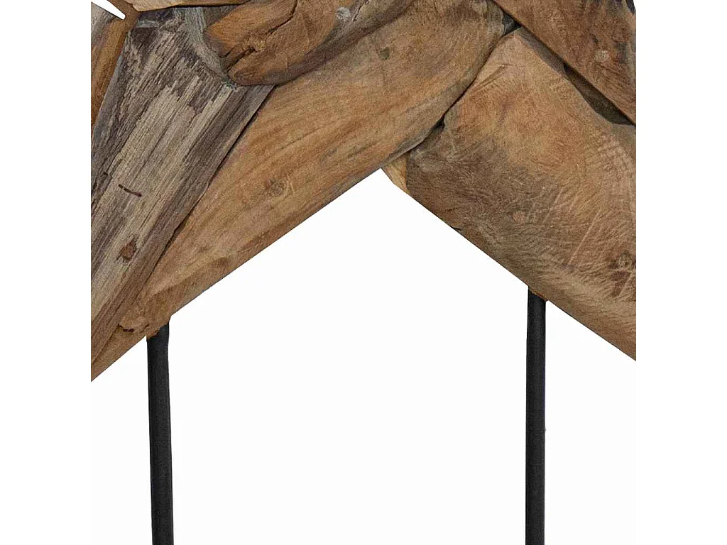 Étoile de Noël Marron 60 x 5 x 75 cm Bois de teck massif