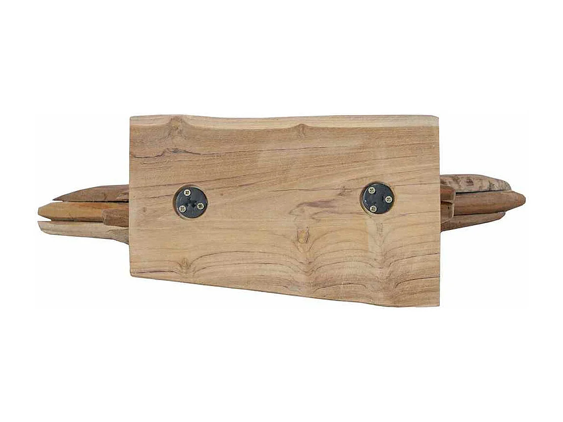 Étoile de Noël Marron 60 x 5 x 75 cm Bois de teck massif