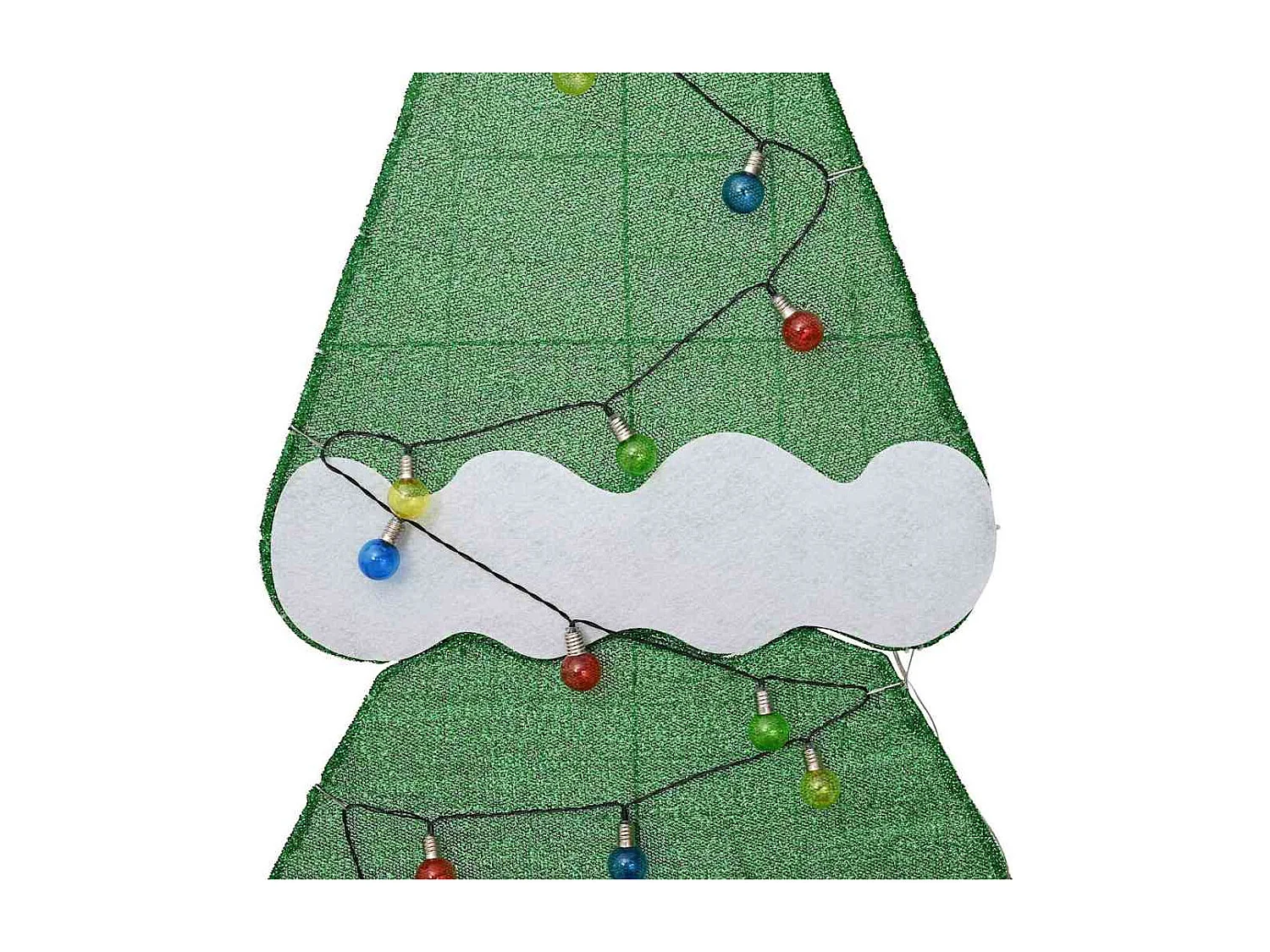 Sapin de Noël lumineux avec 3 boîtes-cadeaux 2D blanc chaud