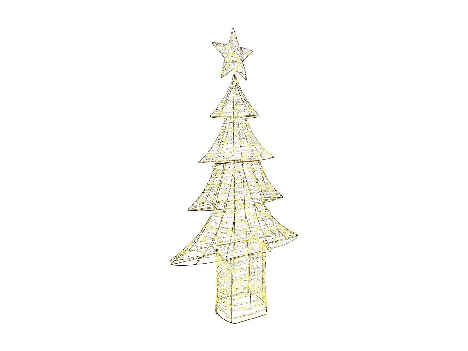 Kerstboom met 240 LED's Warm Wit 180 cm PET