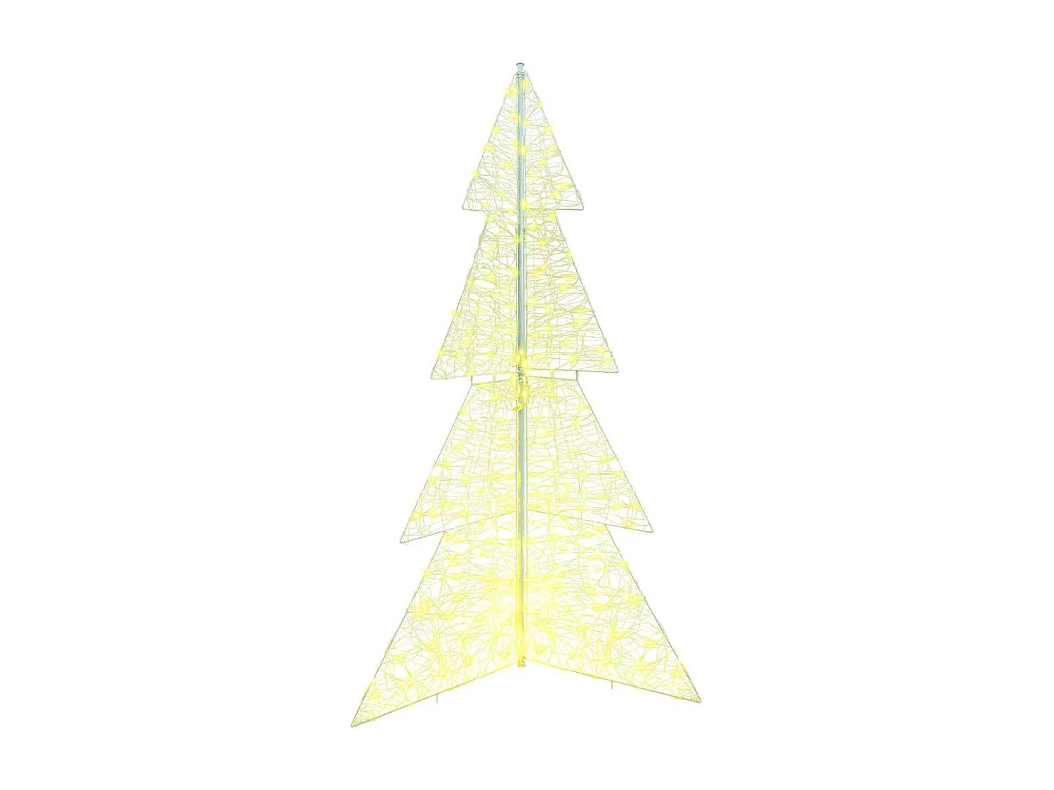Weihnachtsbaum mit 240 LEDs Warmweiß 180 cm Acryl