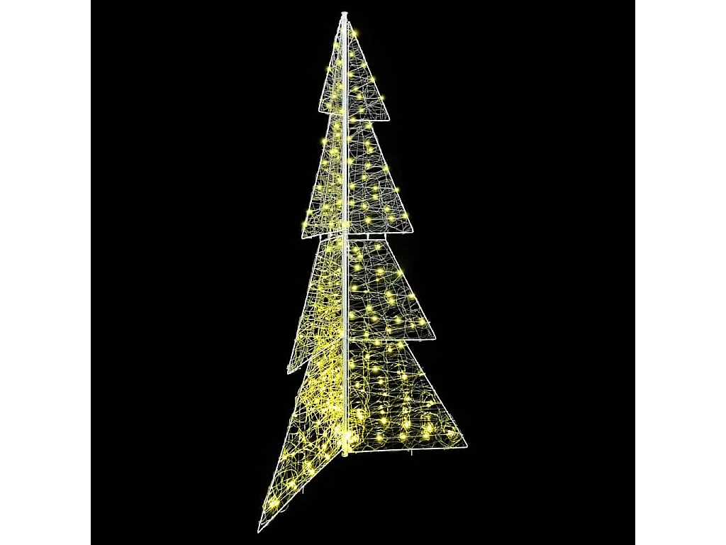 Weihnachtsbaum mit 240 LEDs Warmweiß 180 cm Acryl