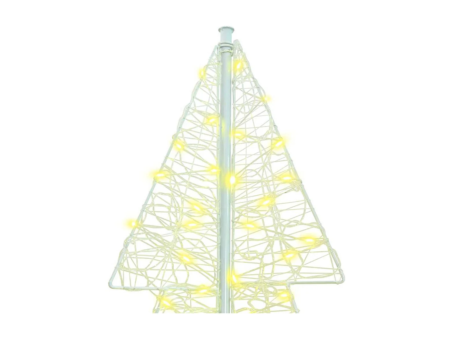 Kerstboom met 240 LED's Warm wit 180 cm Acryl