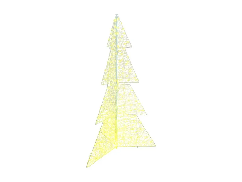 Weihnachtsbaum mit 240 LEDs Warmweiß 180 cm Acryl