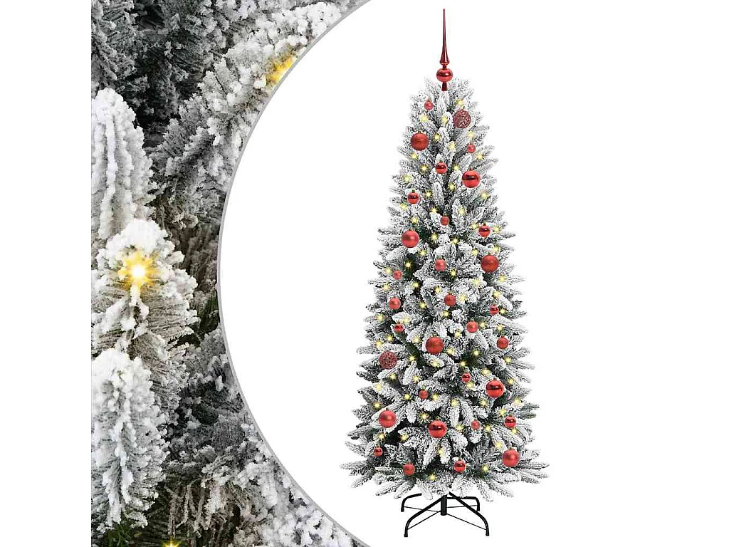 Kunstkerstboom met 150 LED's Wit 63 x 63 x 150 cm