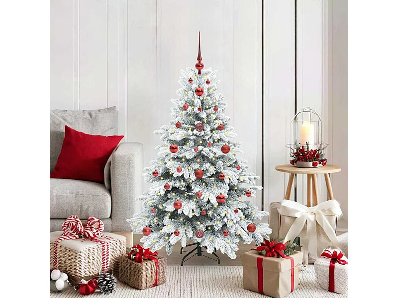 Sapin de Noël artificiel avec 150 LED Vert 120 cm PE et PVC