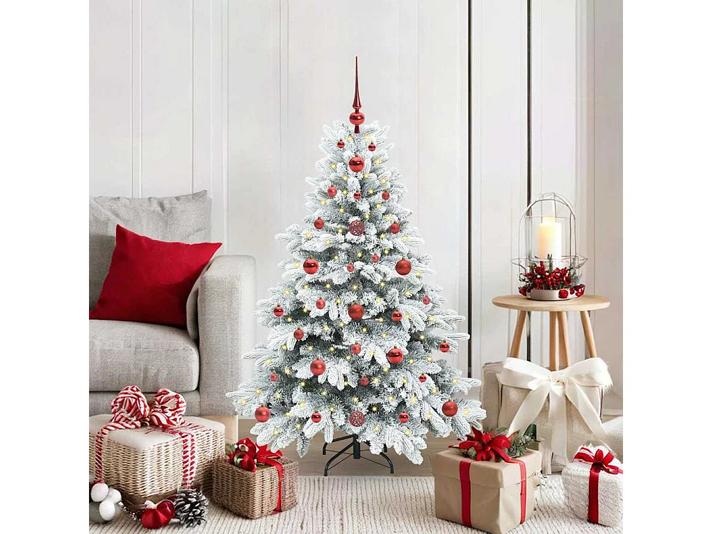 Sapin de Noël artificiel avec 150 LED Vert 120 cm PE et PVC