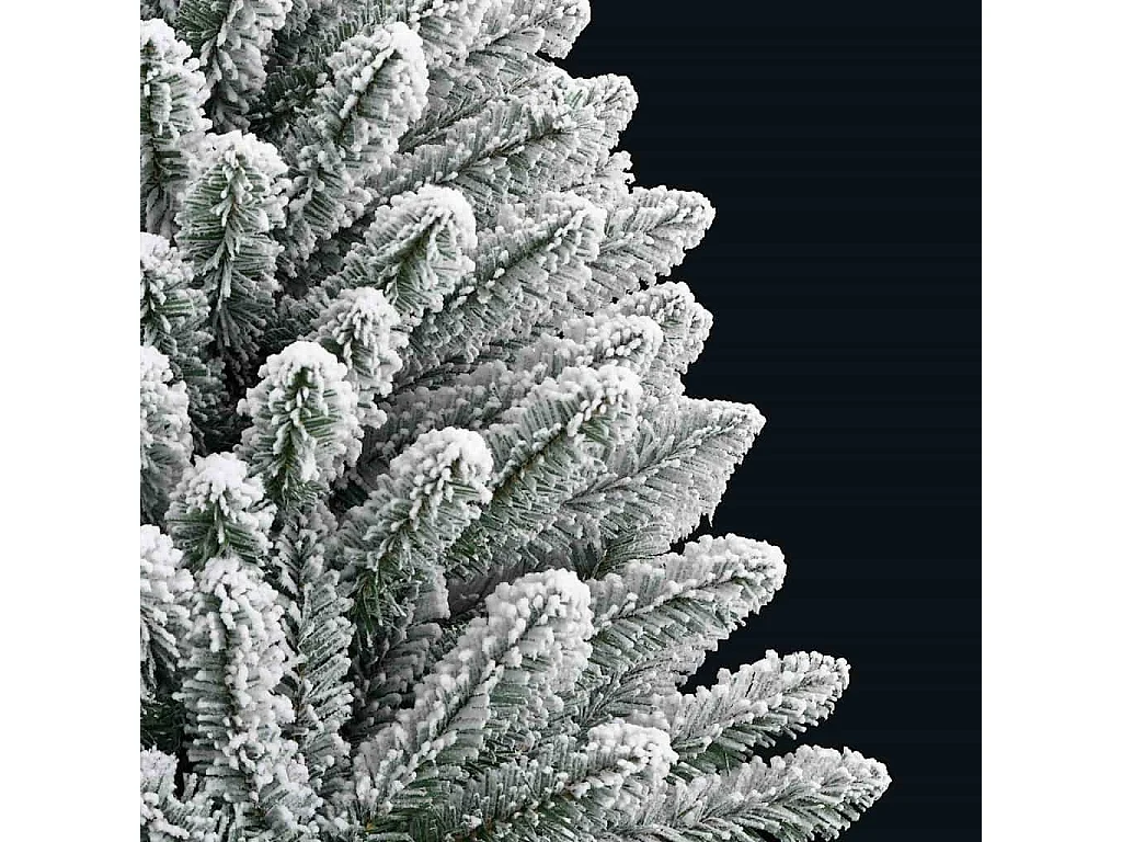 Sapin de Noël artificiel Vert et blanc 120 cm PVC et métal