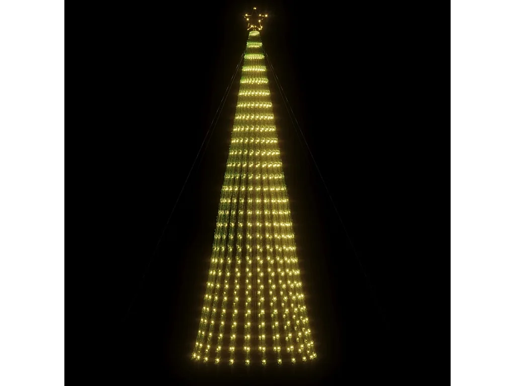 Sapin de Noël à LED 688 LED blanc chaud 300 cm