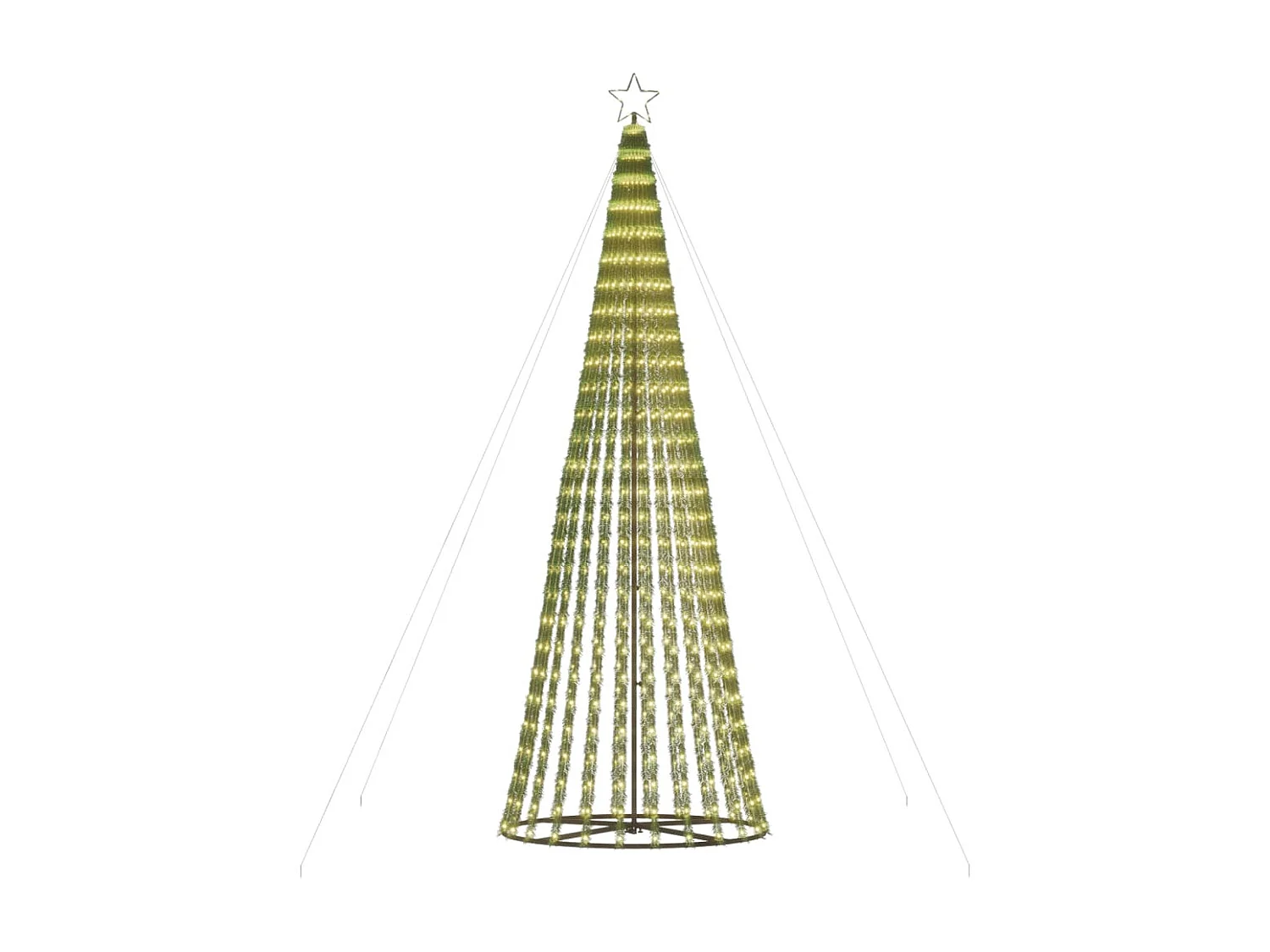 Sapin de Noël à LED 688 LED blanc chaud 300 cm