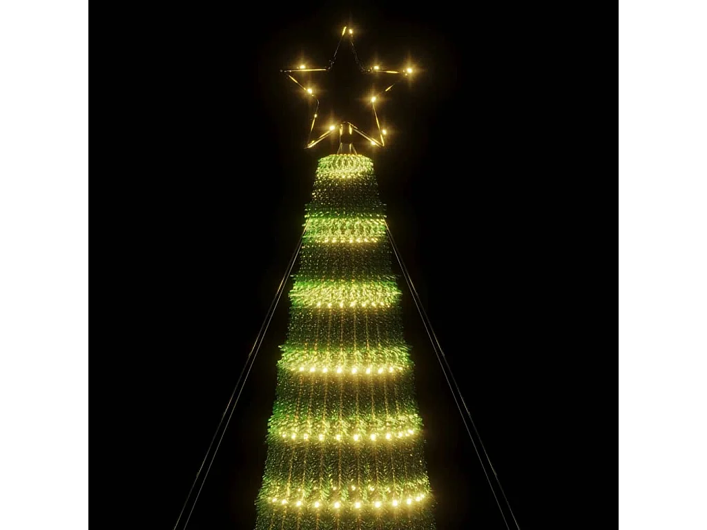 Sapin de Noël à LED 688 LED blanc chaud 300 cm