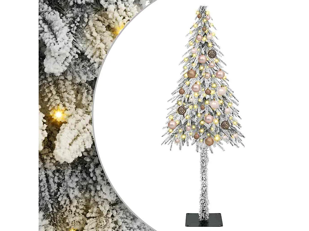 Sapin de Noël avec 150 LED Blanc 150 cm PE et Acier
