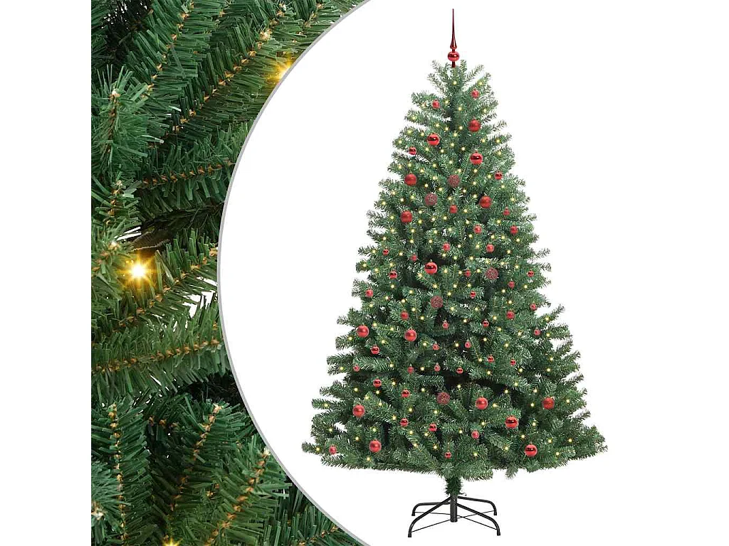 Sapin de Noël Artificiel à Branches Articulées Vert 210 cm