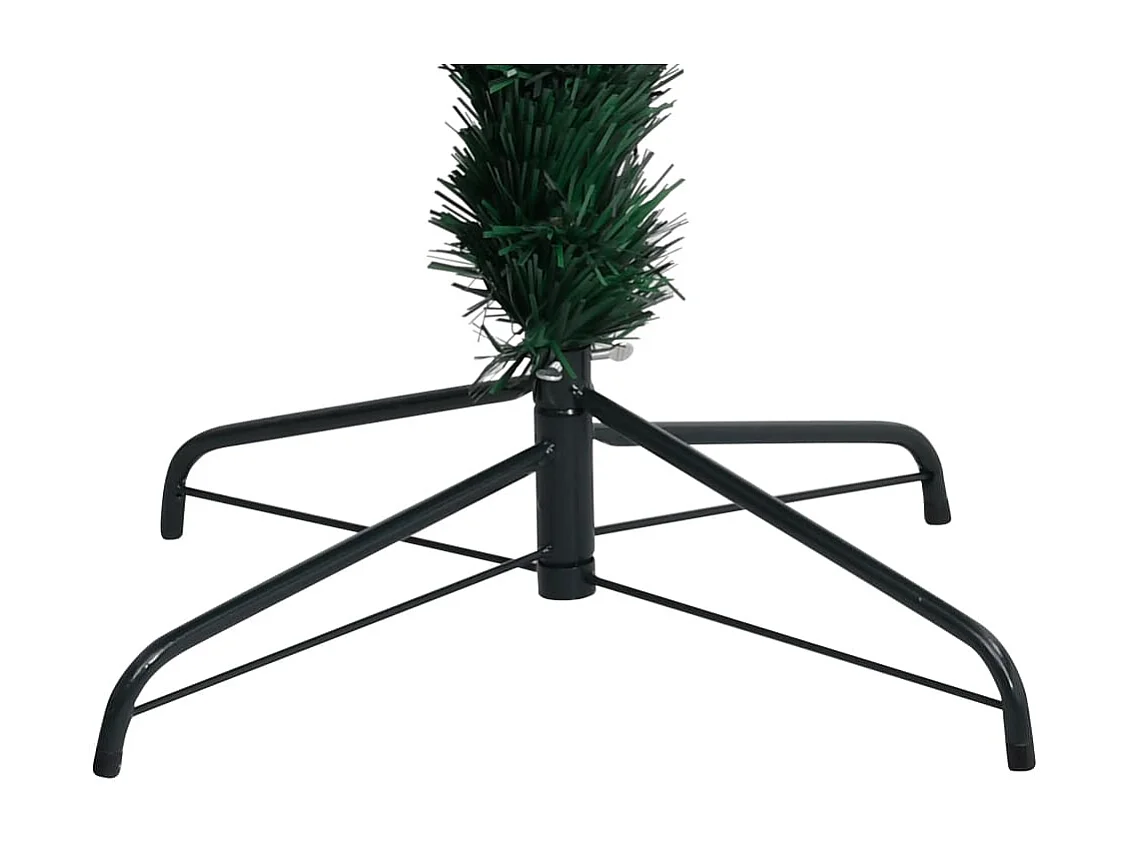 Albero di Natale artificiale con supporto verde 150 cm in fibra ottica