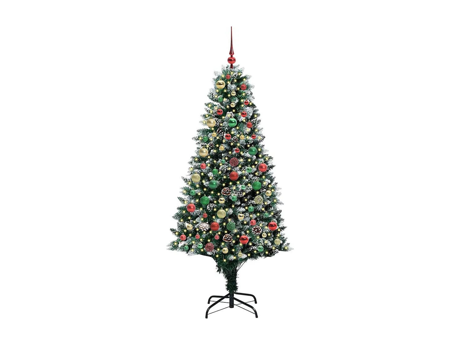 Sapin de Noël artificiel Vert 180 cm PVC, Acier et Plastique