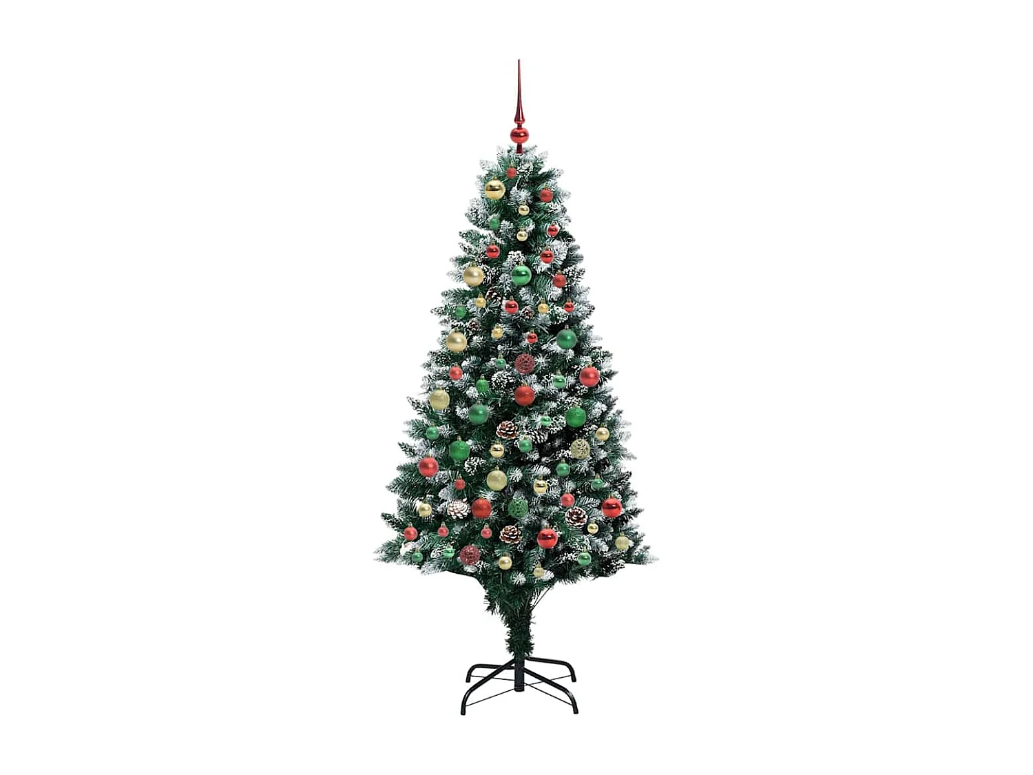 Sapin de Noël artificiel Vert 180 cm PVC, Acier et Plastique