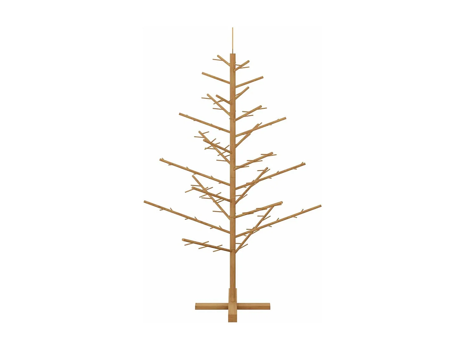 Arbre de Noël en bois Marron 150 cm Bois massif en pin