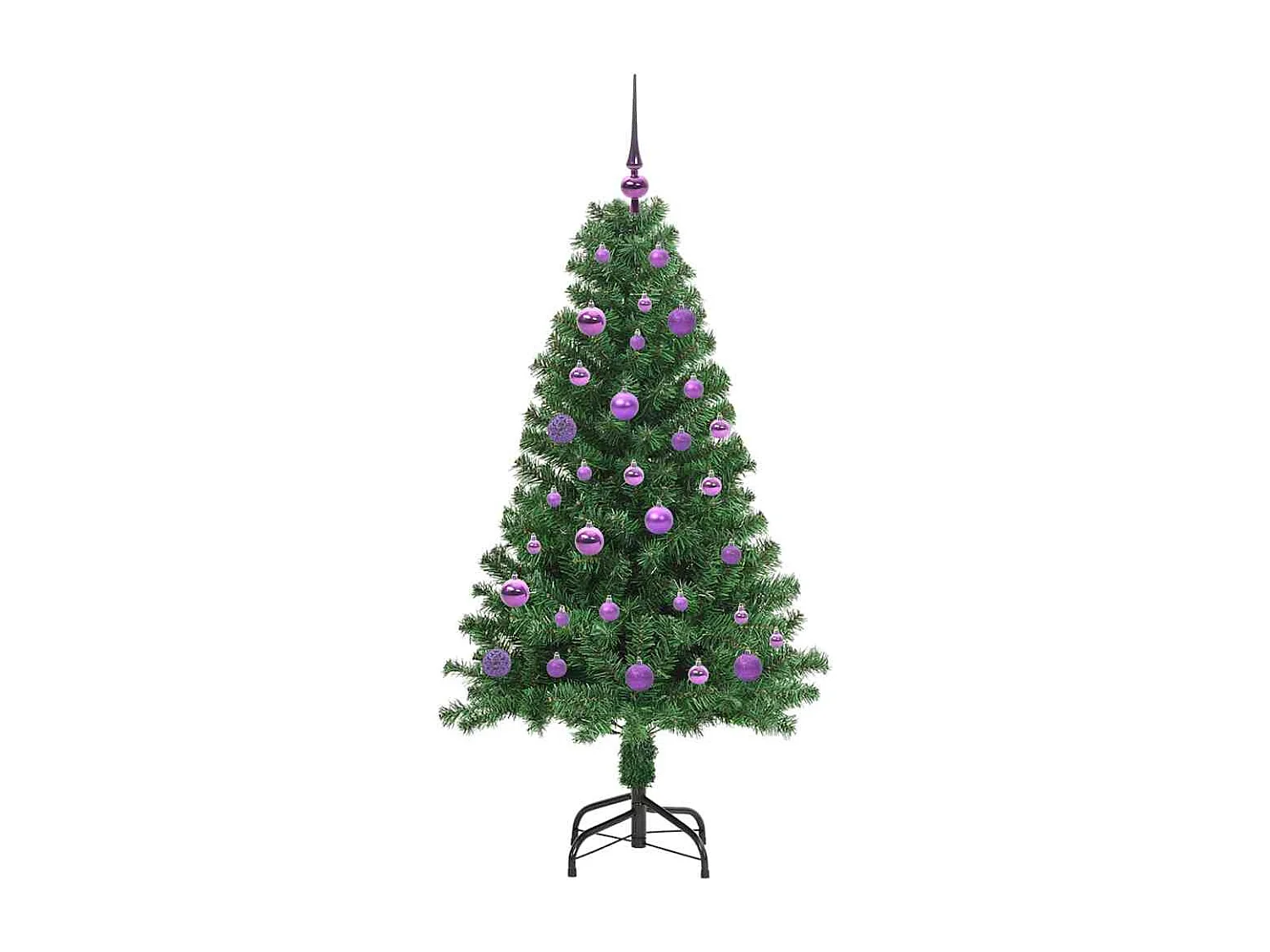 Sapin de Noël artificiel Vert 150 cm PVC, Acier et Plastique