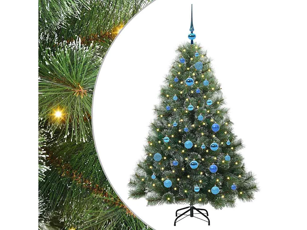 Sapin de Noël artificiel avec 150 LED Vert 150 cm PE et PVC