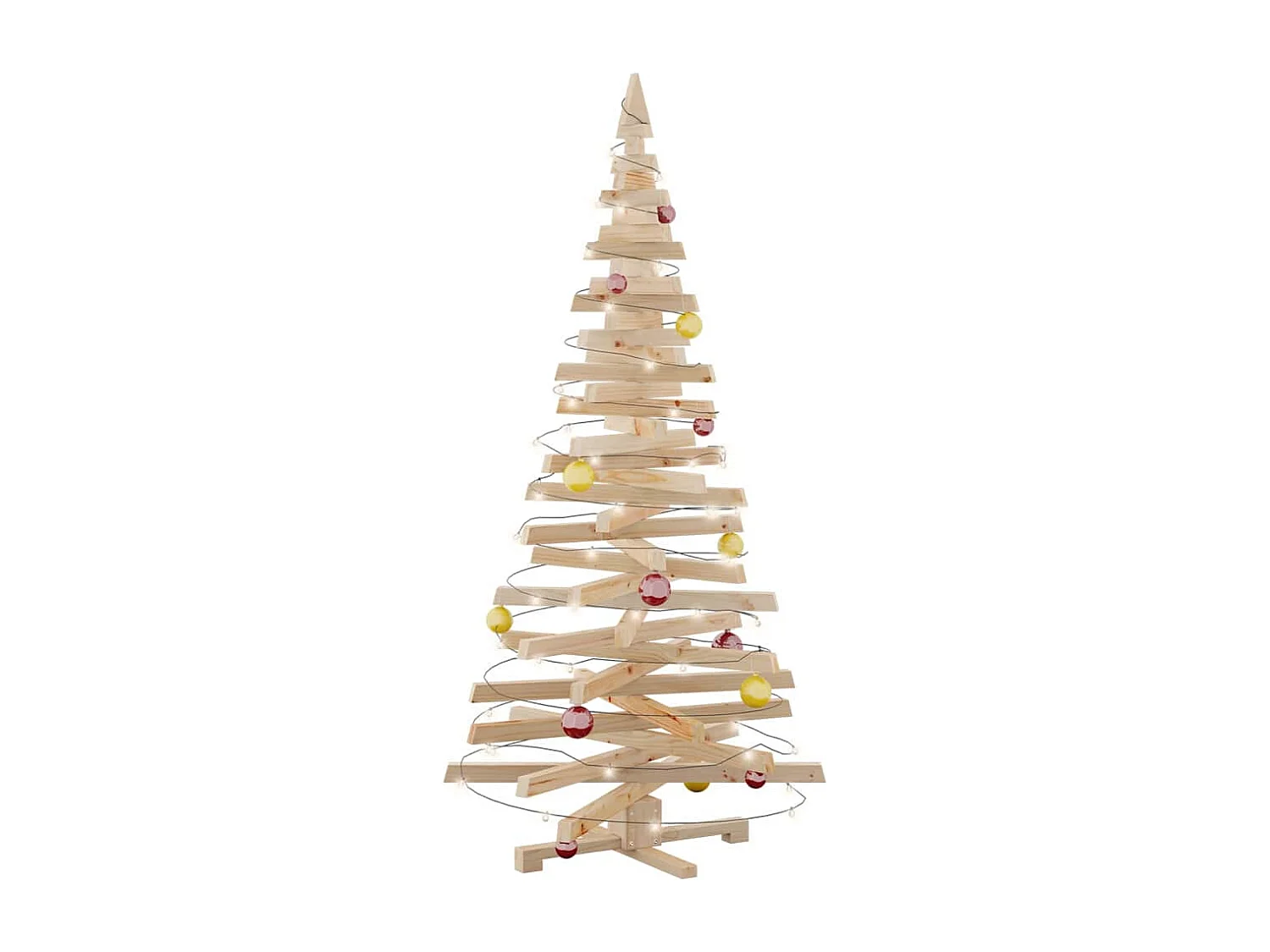 Weihnachtsbäume mit Ständer Natur 180 cm Massivholz Kiefer