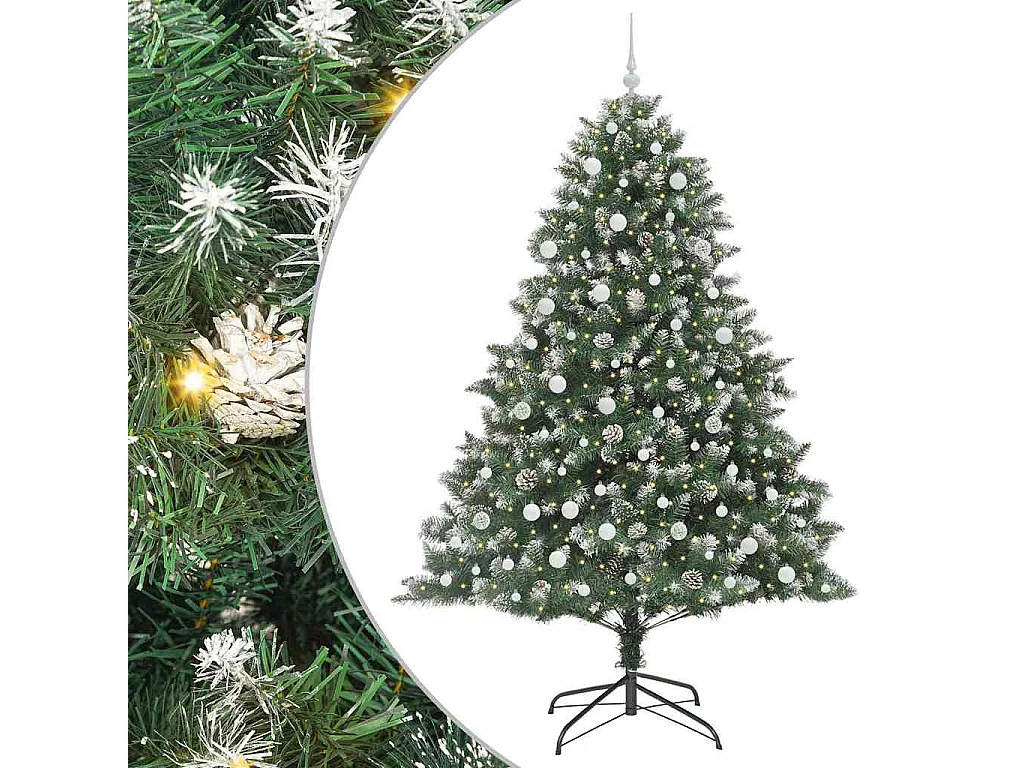 Sapin de Noël artificiel avec 300 LED Vert 160 x 160 x 240 cm