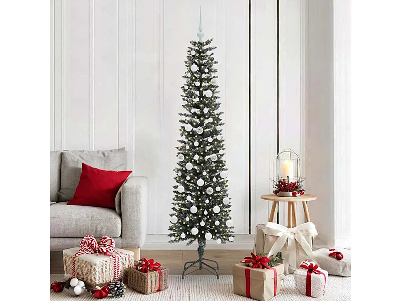 Sapin de Noël artificiel avec 300 LED Vert 50.5 x 50.5 x 180 cm