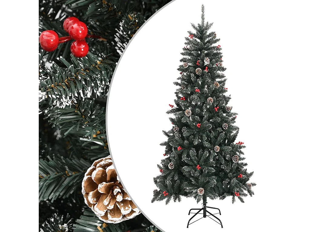 Kunstkerstboom met standaard Groen 240 cm PVC