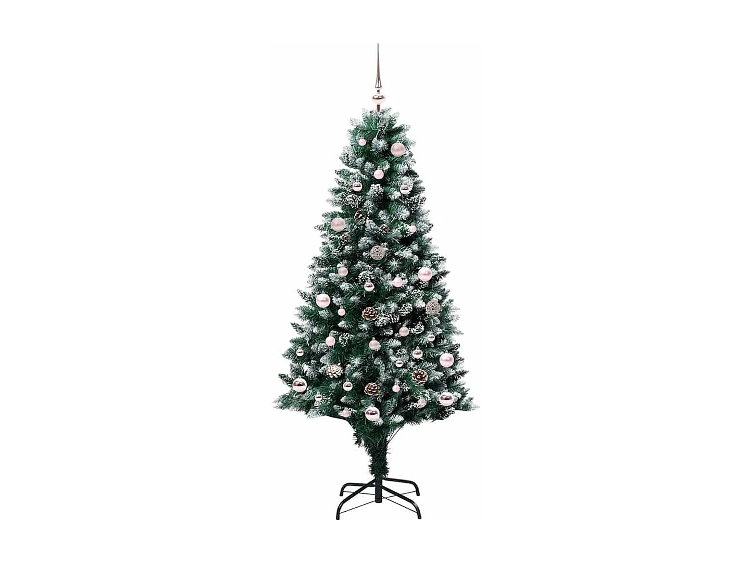 Sapin de Noël artificiel Vert 150 cm PVC, Acier et Plastique