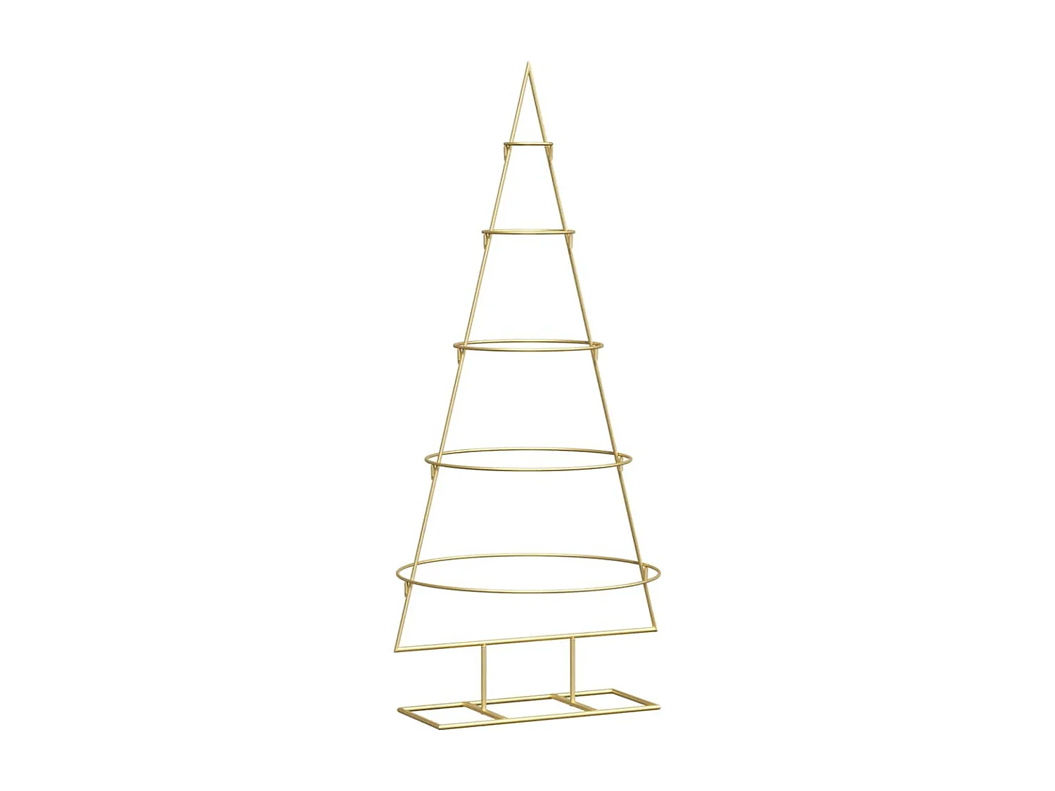Arbre de Noël en métal Doré 125 cm Acier peint par poudre