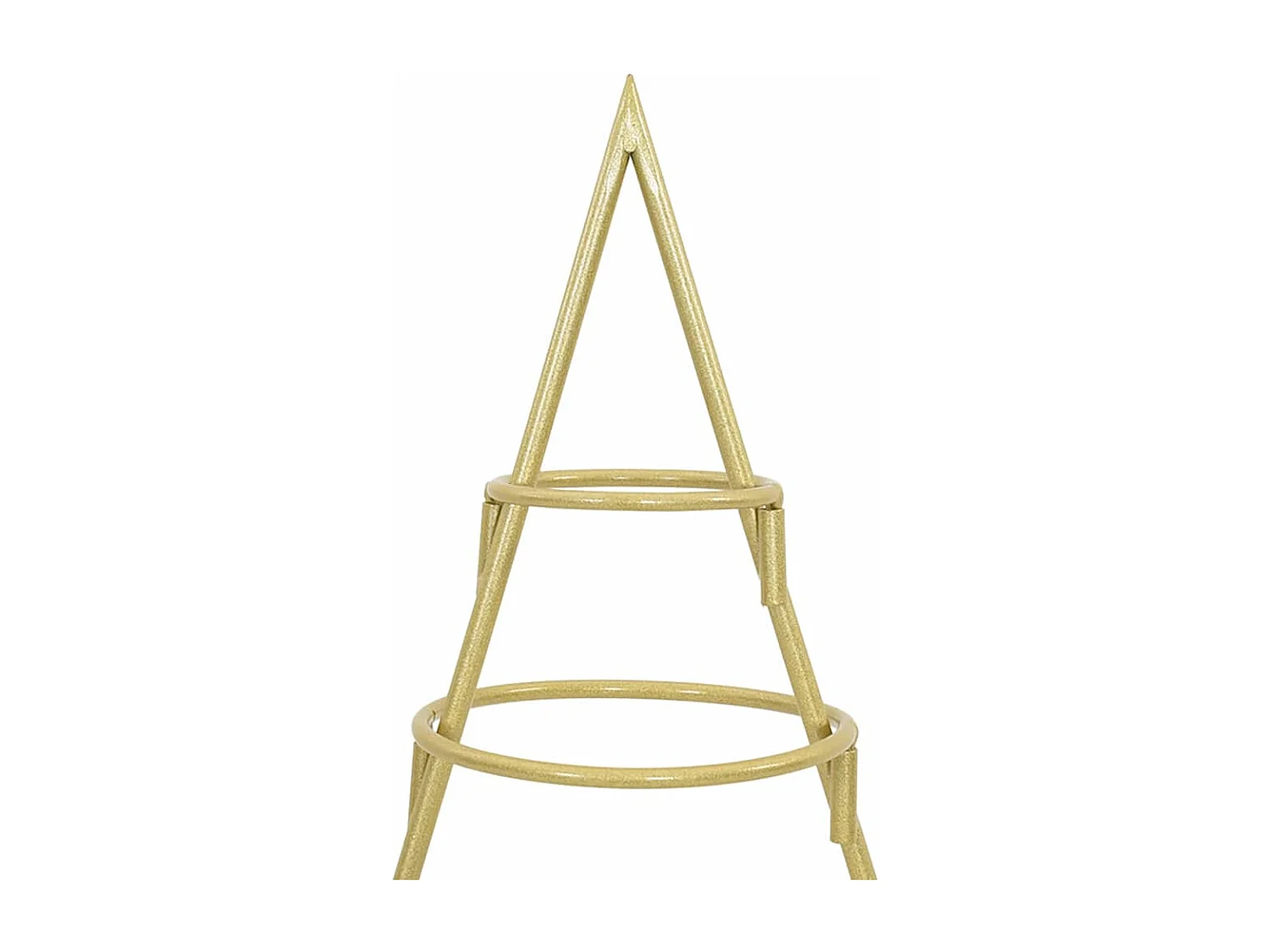 Gouden metalen kerstboom 125 cm gepoedercoat staal