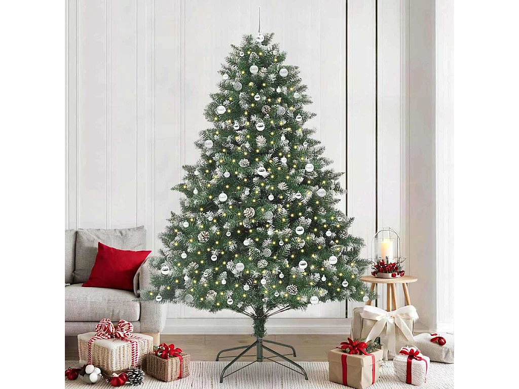Sapin de Noël artificiel avec 300 LED Vert 160 x 160 x 240 cm